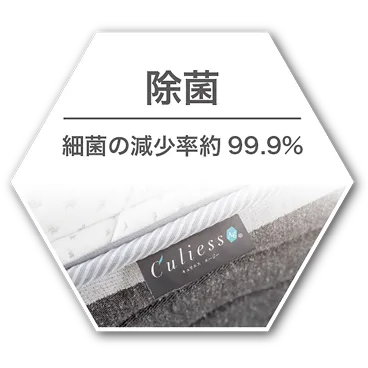 除菌 細菌の減少率約 99.9%