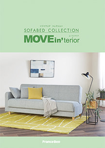 カタログ表紙：ソファベッドコレクション　MOVE in'terior