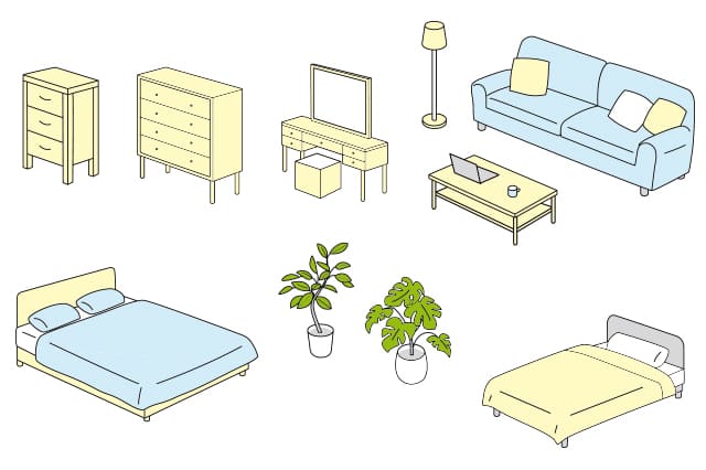 家具のサンプル画