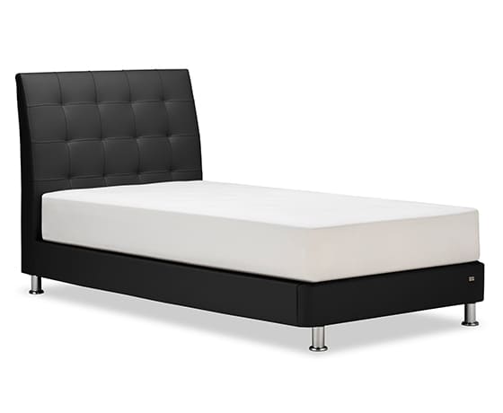 レザー調ベッドIQアシュフォード ブラック