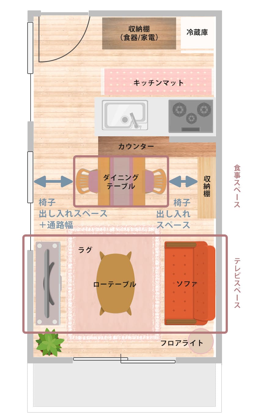 過ごしやすいリビングルーム